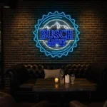 stylish busch light neon sign for your home bar decor best selling.webp