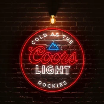 stylish coors light neon sign brighten your space effortlessly best selling.webp