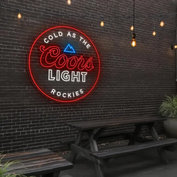 stylish coors light neon sign brighten your space effortlessly trendy.webp