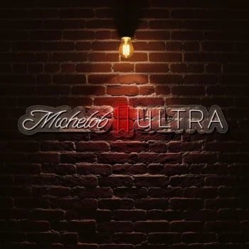 stylish michelob ultra neon sign for home bar decor inspiration best selling.webp