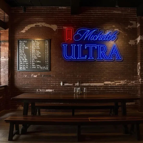 stylish michelob ultra neon sign for home bar decor latest model.webp