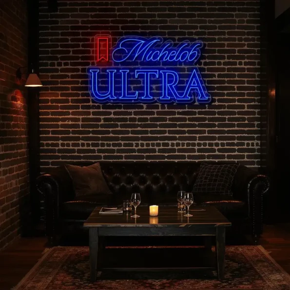 stylish michelob ultra neon sign for home bar decor new arrival.webp