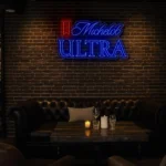 stylish michelob ultra neon sign for home bar decor best selling.webp