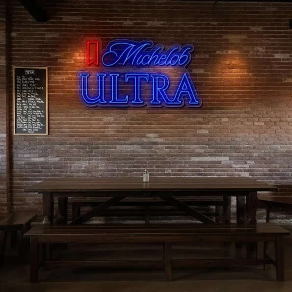 stylish michelob ultra neon sign for home bar decor top rated.webp