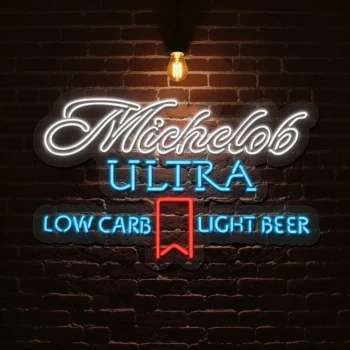 stylish michelob ultra neon sign for low carb beer lovers best selling.webp