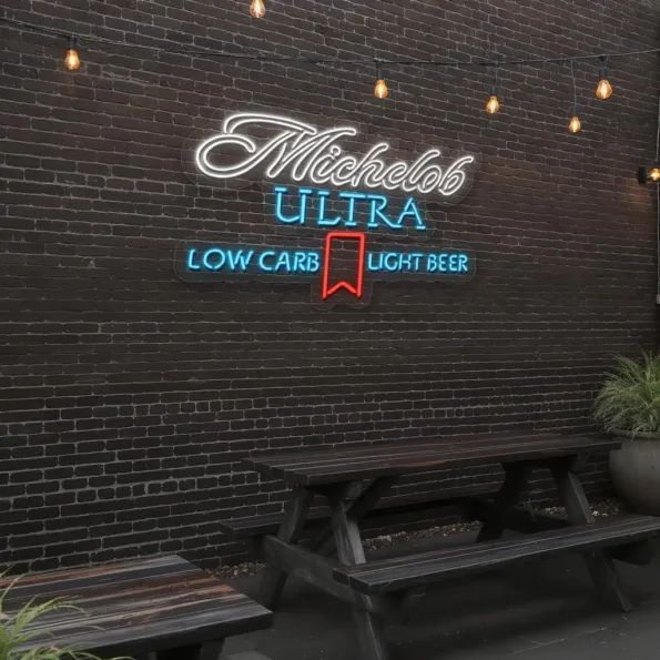 stylish michelob ultra neon sign for low carb beer lovers premium grade.webp