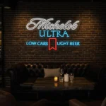 stylish michelob ultra neon sign for low carb beer lovers best selling.webp