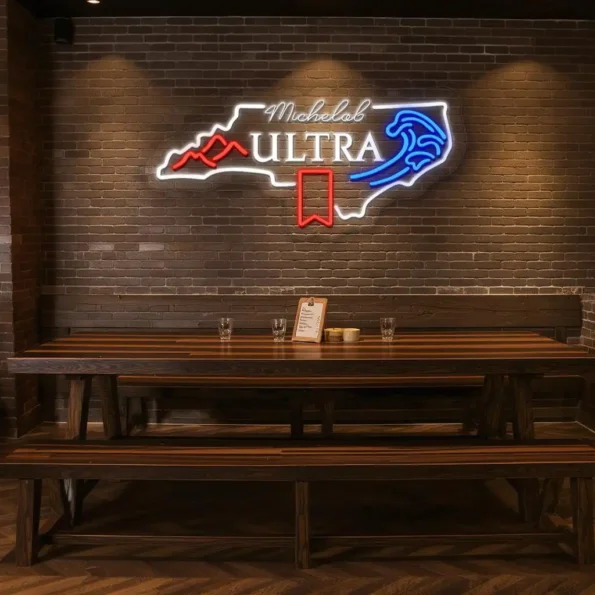 stylish michelob ultra neon sign for your home bar decor latest model.webp