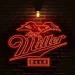 stylish miller neon sign for your bar or man cave dcor best selling.webp