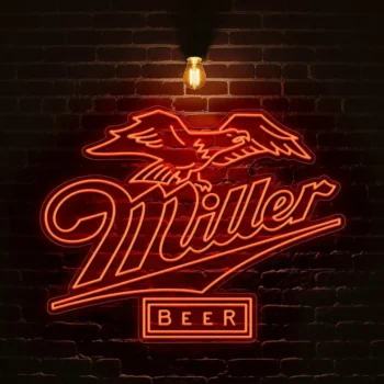 stylish miller neon sign for your bar or man cave dcor best selling.webp