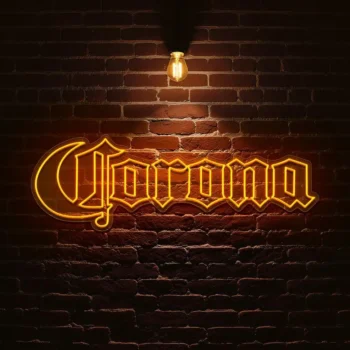 stylish neon corona sign perfect decor for any setting best selling.webp