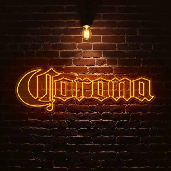 stylish neon corona sign perfect decor for any setting best selling.webp