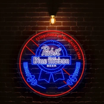 pabst blue ribbon neon signs