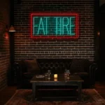 stylish neon sign design for a modern bar or restaurant setting best selling.webp