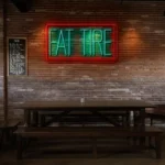 stylish neon sign design for a modern bar or restaurant setting best selling.webp