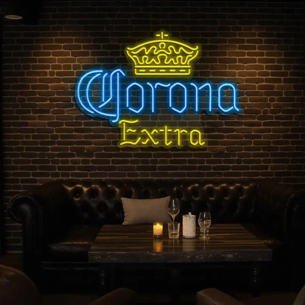 stylish neon sign design illuminate your space with corona extra top rated.webp