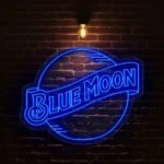stylish neon sign designs capture the glow of blue moon charm best selling.webp