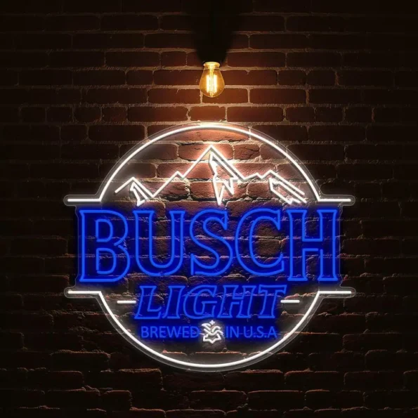 busch light neon signs