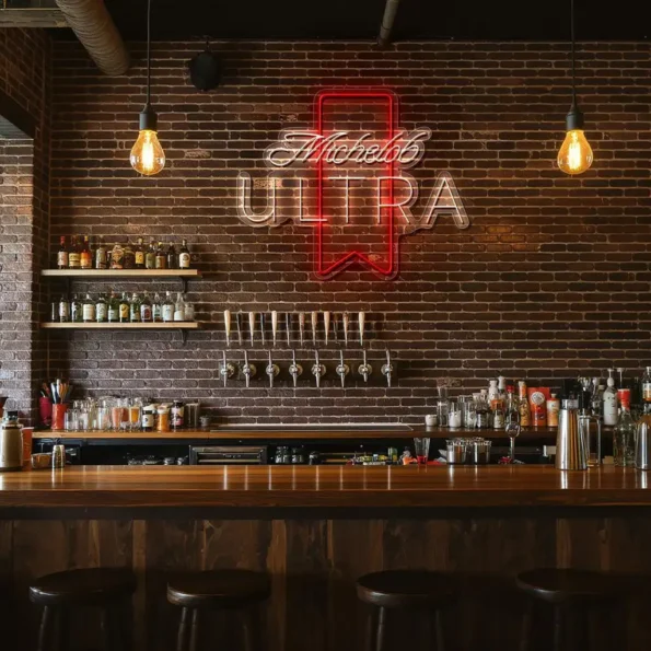 stylish neon signs illuminate your space with michelob ultra flair high quality.webp