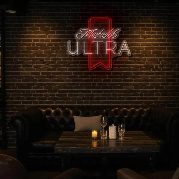 stylish neon signs illuminate your space with michelob ultra flair premium grade.webp