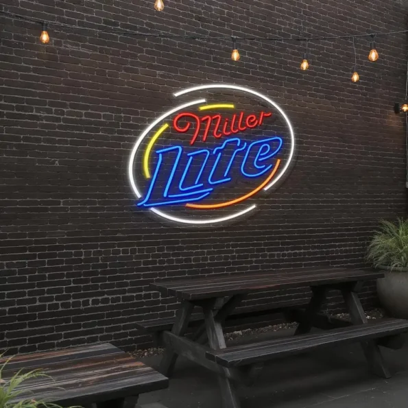 stylish neon signs illuminate your space with vintage charm premium grade.webp