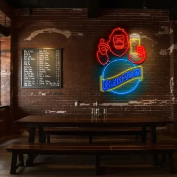 vibrant blue moon beer neon sign perfect for your bar decor fashion forward.webp