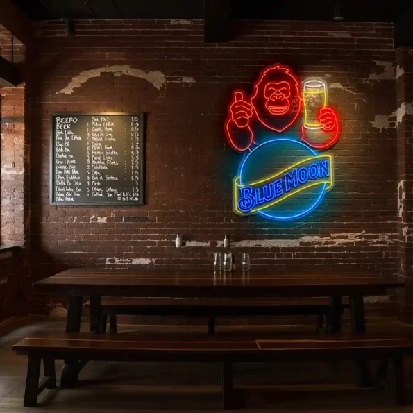 vibrant blue moon beer neon sign perfect for your bar decor fashion forward.webp