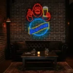 vibrant blue moon beer neon sign perfect for your bar decor best selling.webp