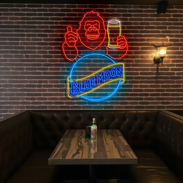 vibrant blue moon beer neon sign perfect for your bar decor top rated.webp