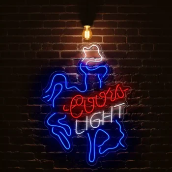 vibrant coors light neon sign for bar and home decor enthusiasts best selling.webp
