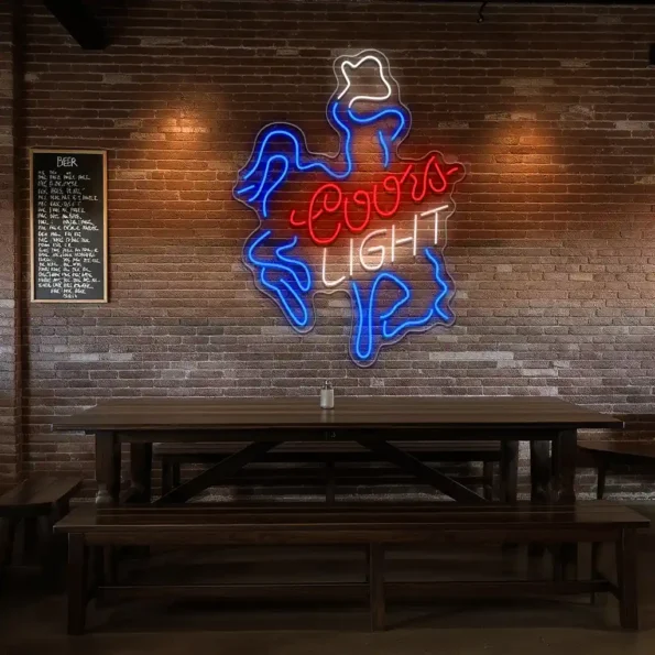 vibrant coors light neon sign for bar and home decor enthusiasts new arrival.webp