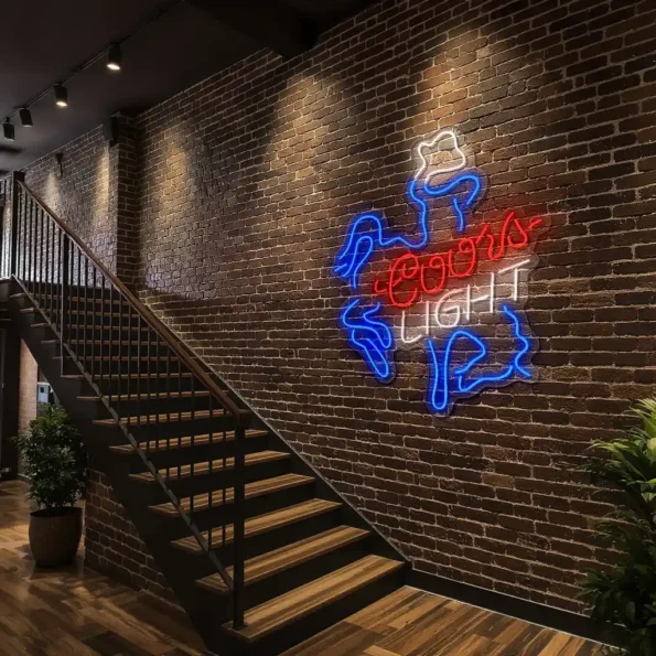 vibrant coors light neon sign for bar and home decor enthusiasts premium grade.webp