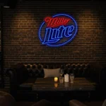 vibrant miller lite neon sign perfect bar decor ambiance best selling.webp