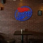 vibrant miller lite neon sign perfect bar decor ambiance best selling.webp