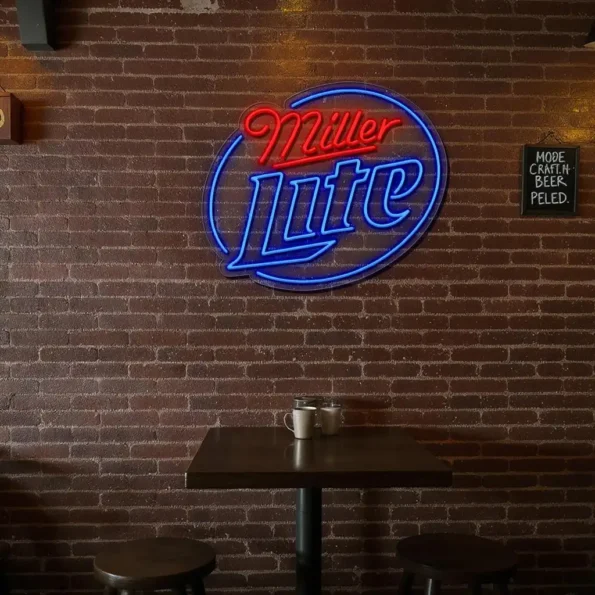vibrant miller lite neon sign perfect bar decor ambiance top rated.webp
