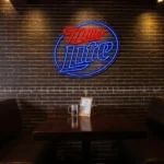 vibrant miller lite neon sign perfect bar decor ambiance best selling.webp