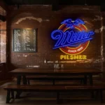 vibrant miller pilsner neon sign perfect for retro decor lovers best selling 1.webp
