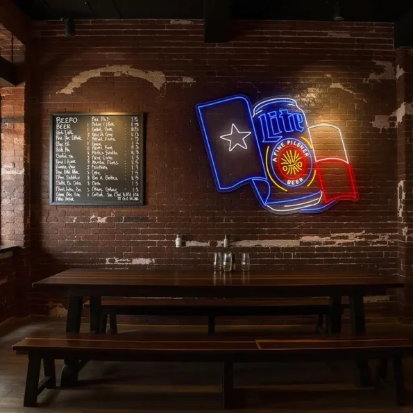 vibrant neon beer sign inspired by texas culture and craftsmanship latest model.webp
