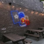 vibrant neon beer sign inspired by texas culture and craftsmanship best selling.webp