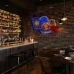 vibrant neon beer sign inspired by texas culture and craftsmanship best selling.webp