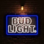 vibrant neon bud light sign for stylish bar or man cave decor best selling.webp