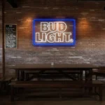 vibrant neon bud light sign for stylish bar or man cave decor best selling.webp