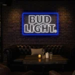 vibrant neon bud light sign for stylish bar or man cave decor best selling.webp