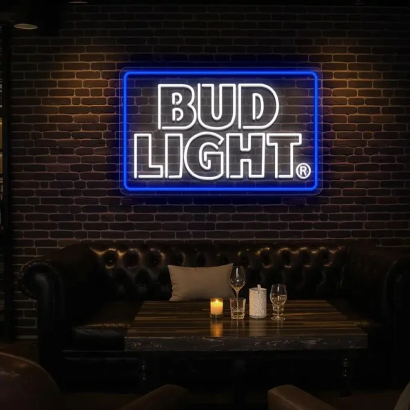 vibrant neon bud light sign for stylish bar or man cave decor top rated.webp