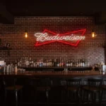 vibrant neon budweiser sign design for home or bar decor best selling.webp