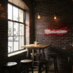 vibrant neon budweiser sign design for home or bar decor best selling.webp