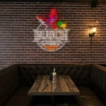 vibrant neon busch light sign quack one open design display best selling.webp