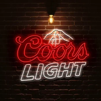 vibrant neon coors light sign for stylish bar decor best selling.webp