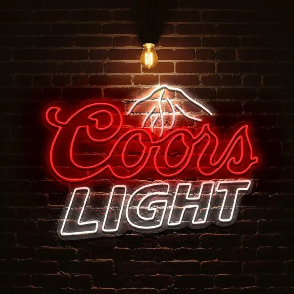 vibrant neon coors light sign for stylish bar decor best selling.webp