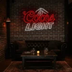 vibrant neon coors light sign for stylish bar decor best selling.webp